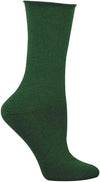 Green sock on a white background