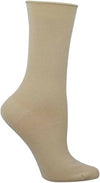 Beige sock on a white background