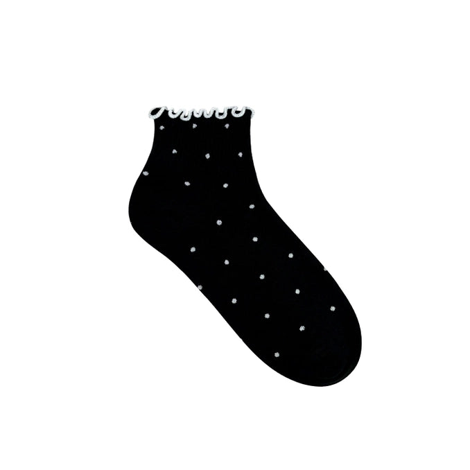 Women's Frill Dot Ankle Socks