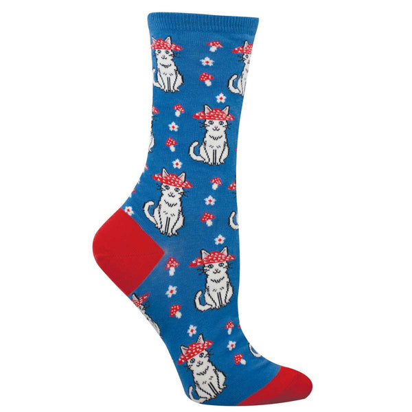 Women's Mushroom Cat Socks