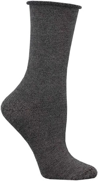 Dark gray sock on a white background