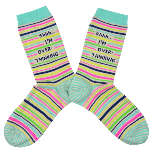 Women's Shh I'm Overthinking Socks