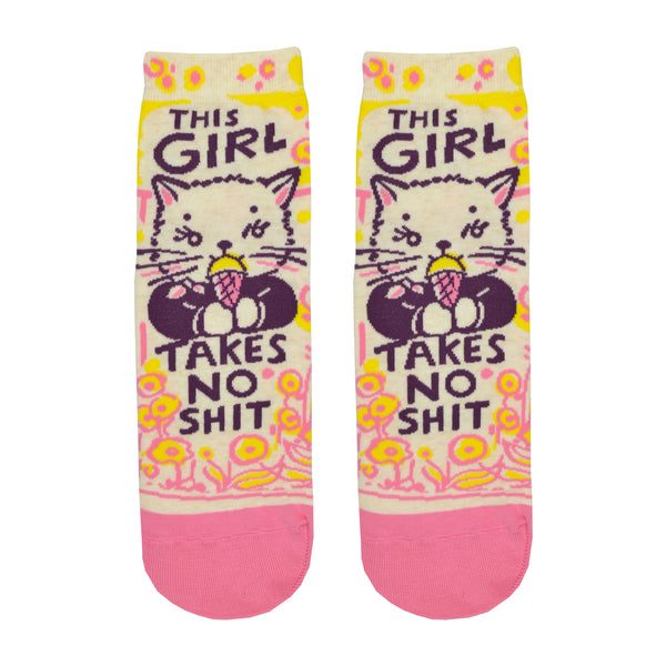 Women's This Girl Takes No Shit Ankle Socks