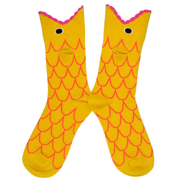 Women's Wide Mouth Goldfish Socks