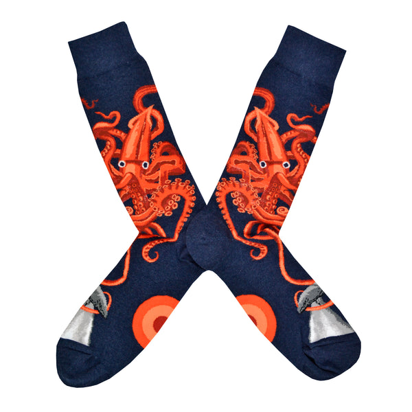 Men's Squid And Whale Socks