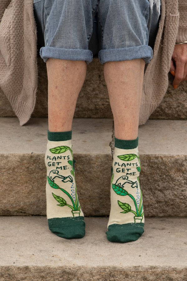 Women's Plants Get Me Ankle Socks