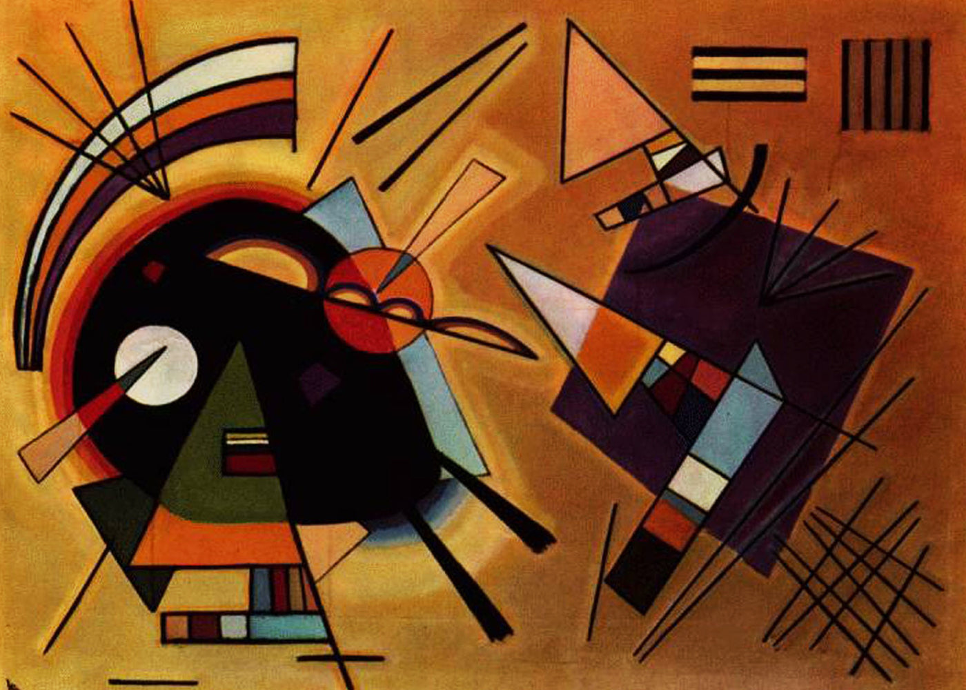 Wassily Kandinsky's 1923 abstract painting titled 