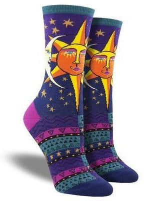 Women's Laurel Burch Sun and Moon Socks