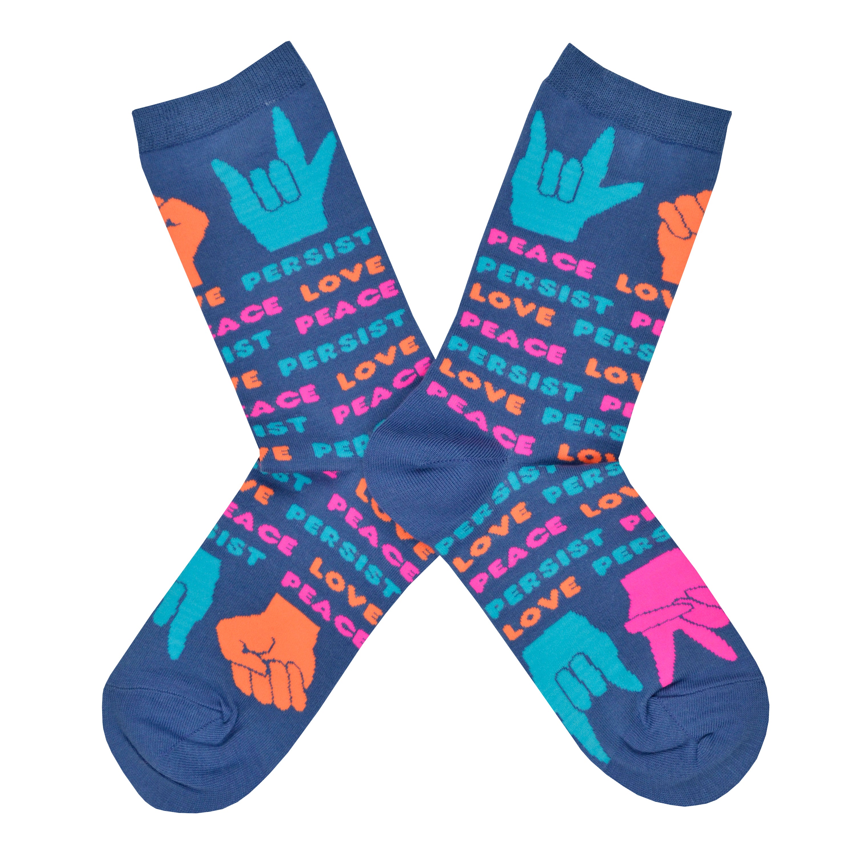 Women's Love, Peace, Resist Socks